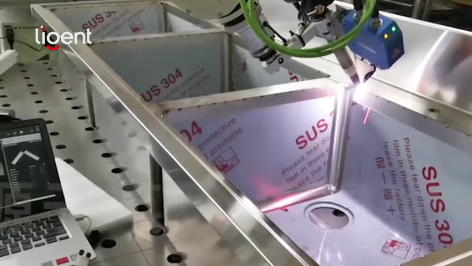 LIGENT robot laser welding stainless steel basin