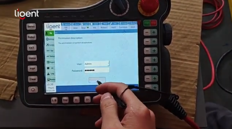 LIGENT robot external axis parameter settings
