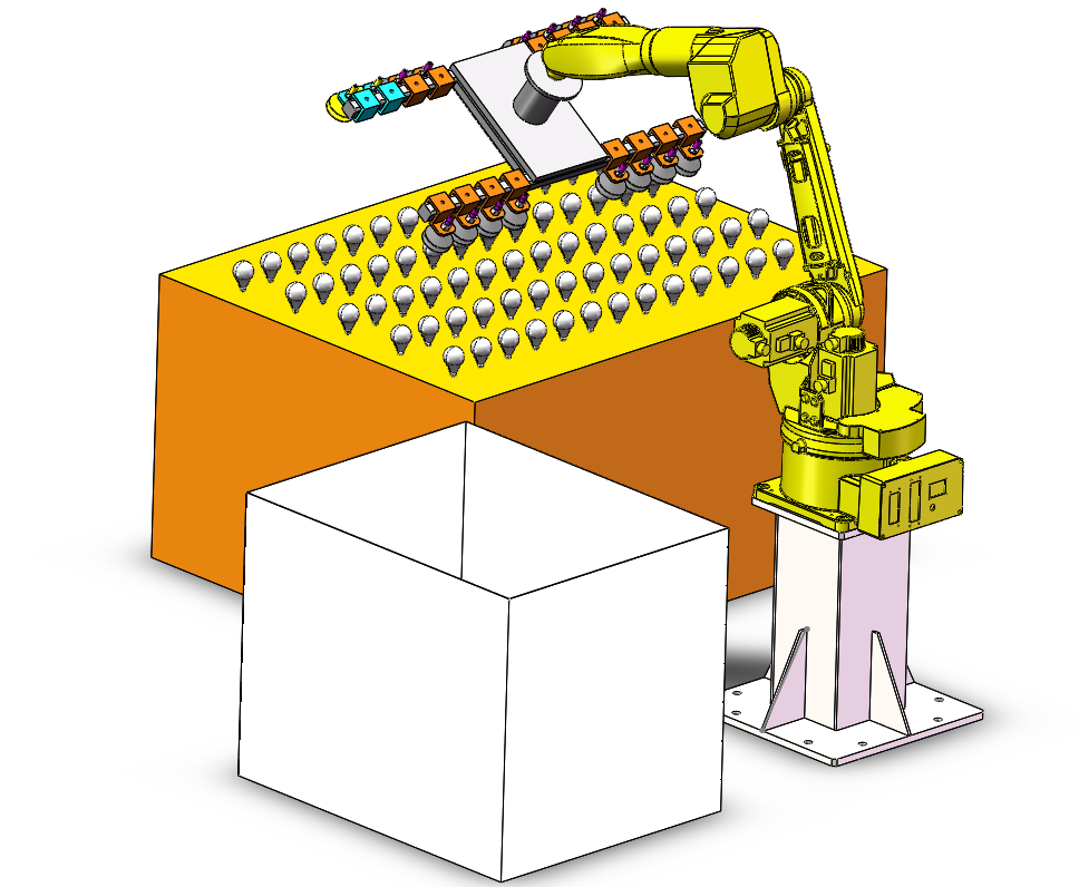 China LIGENT Industrial Robot Glass Manufacturing Loading/Unloading Solution